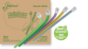 Saliva Ejectors Rainbow, Assorted Colors, 500/Box